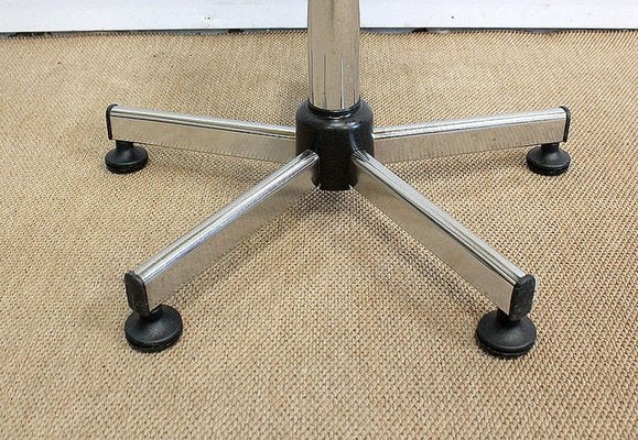 Adjustable Architect's Chair in Chromed Metal, 1960s-RVK-1016382