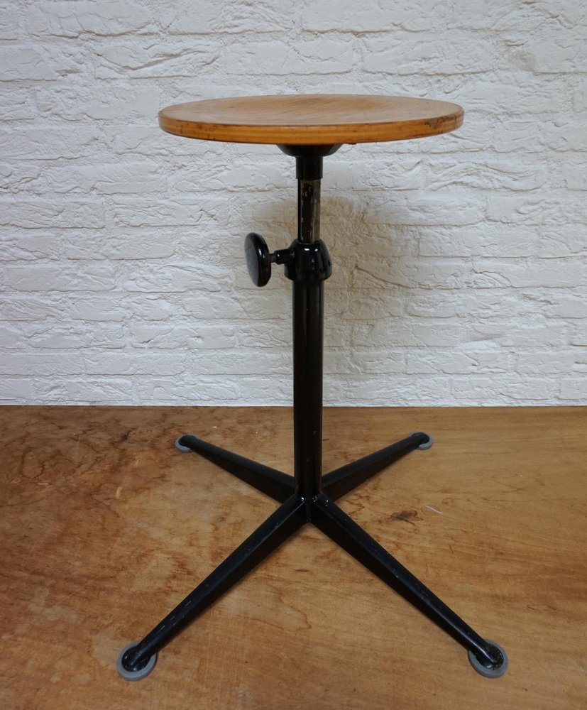 Adjustable Architect Stool by Friso Kramer for Ahrend De Cirkel, 1950s-EA-997016