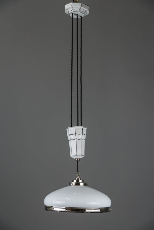 Adjustable Art Deco Chandelier, 1920s