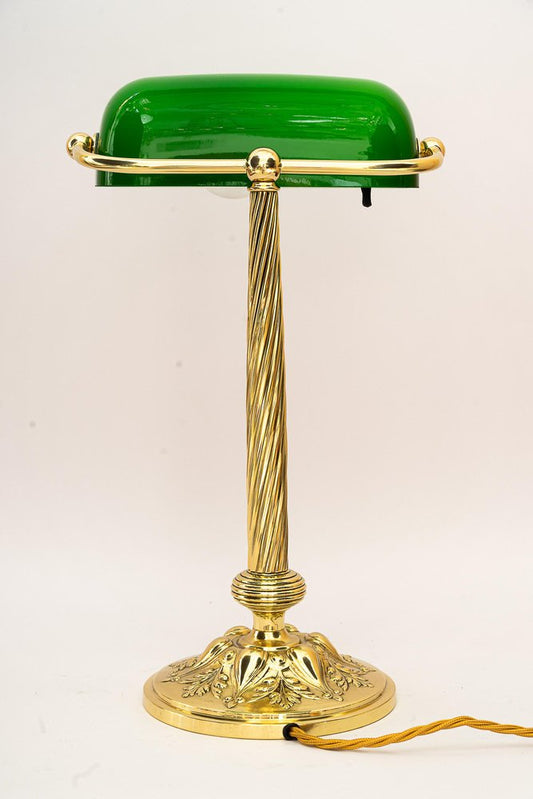 Adjustable Banker Table Lamp, 1920s