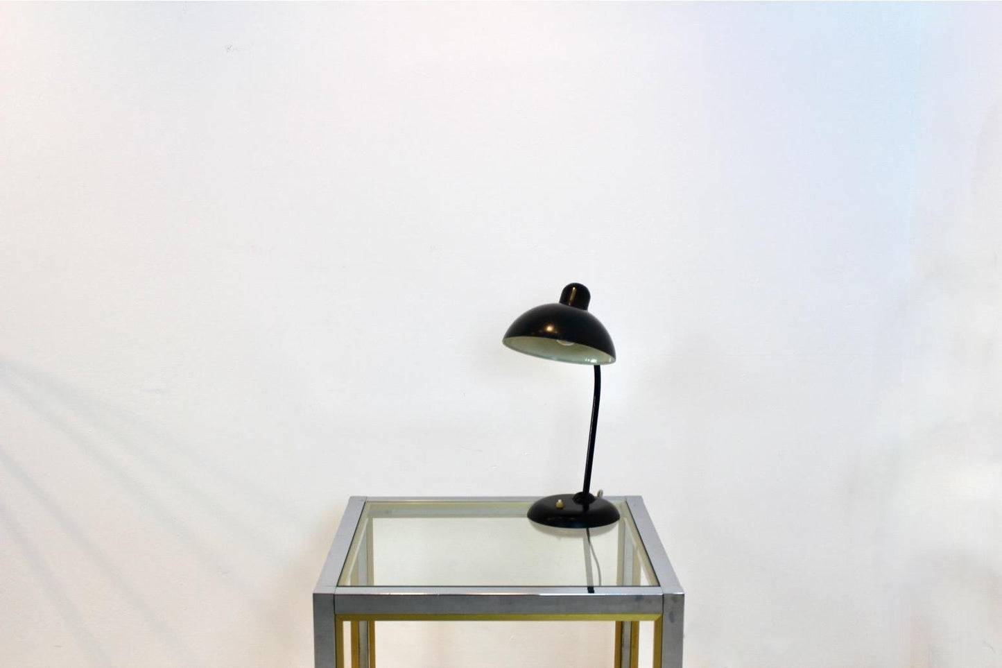 Adjustable Black Steel Table Lamp attributed to Christian Dell for Kaiser Idell, 1930s