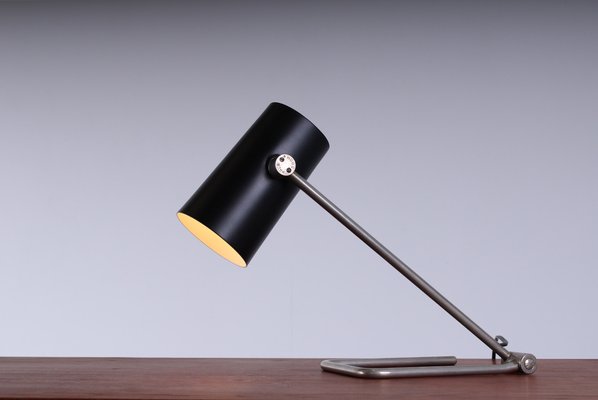 Adjustable Black Tube Metal Table Lamp by Hala Dbgma, 1950s-XT-1737271