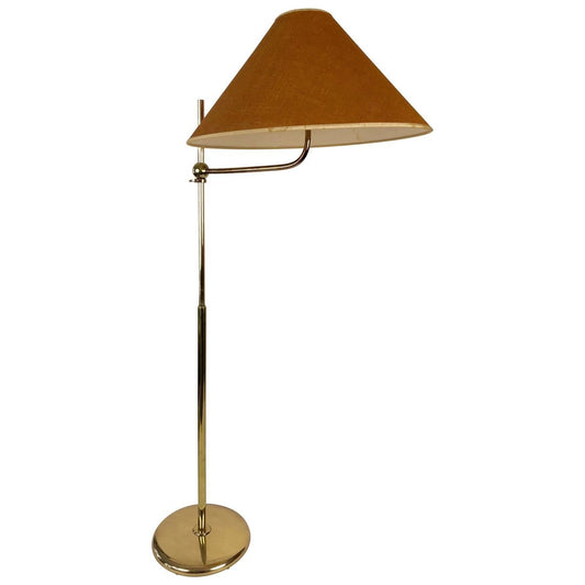 Adjustable Brass Floor Lamp from J. T. Kalmar, 1964