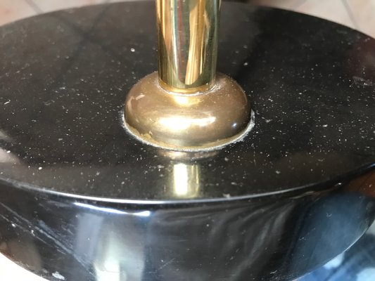 Adjustable Brass Floor Lamp on Granite Base, 1970s-WQQ-1326303