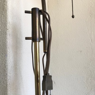 Adjustable Brass Floor Lamp on Granite Base, 1970s-WQQ-1326303