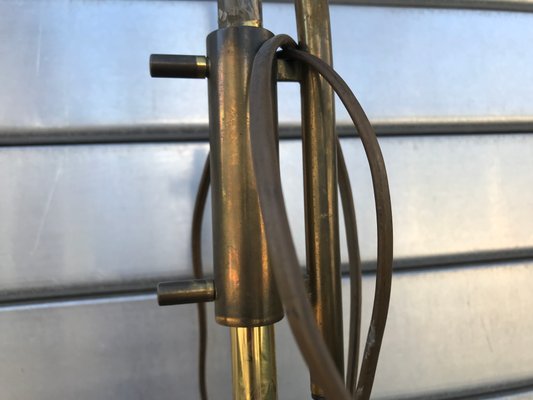 Adjustable Brass Floor Lamp on Granite Base, 1970s-WQQ-1326303