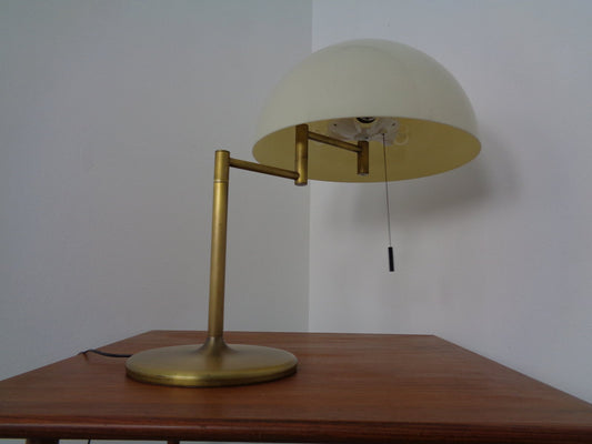 Adjustable Brass & Plastic Desk Lamp from Staff, 1960s