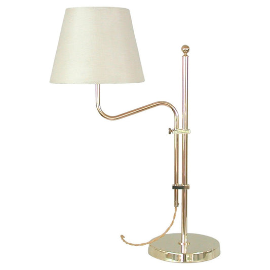 Adjustable Brass Table Lamp from Bergboms, Sweden, 1950s