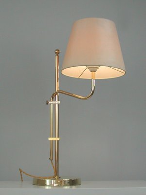 Adjustable Brass Table Lamp from Bergboms, Sweden, 1950s-OE-1290412