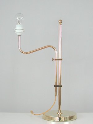 Adjustable Brass Table Lamp from Bergboms, Sweden, 1950s-OE-1290412