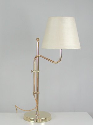 Adjustable Brass Table Lamp from Bergboms, Sweden, 1950s-OE-1290412