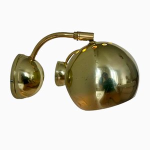 Adjustable Brass Wall Lights, Sweden, 1970, Set of 2-KAI-2035482