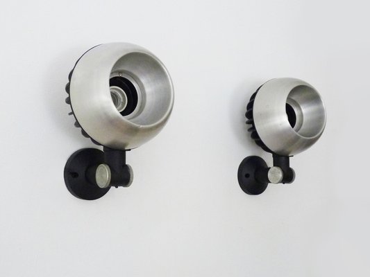 Adjustable Chrome Eyeball Wall Lights, 1980s-MZP-2023420