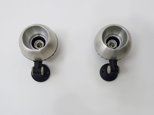 Adjustable Chrome Eyeball Wall Lights, 1980s-MZP-2023420