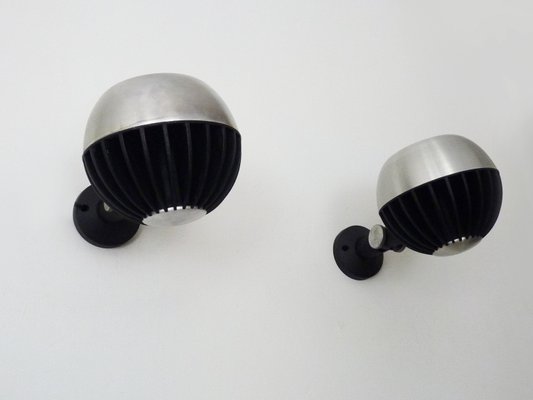 Adjustable Chrome Eyeball Wall Lights, 1980s-MZP-2023420