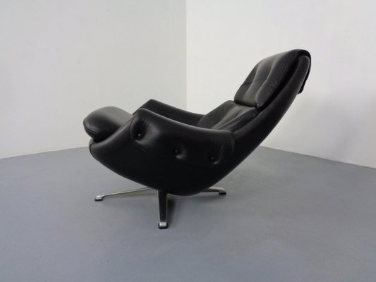 Adjustable Danish Leather Swivel Chair by Gustav Thams, 1960s-RDW-1161252