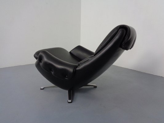 Adjustable Danish Leather Swivel Chair by Gustav Thams, 1960s-RDW-1161252