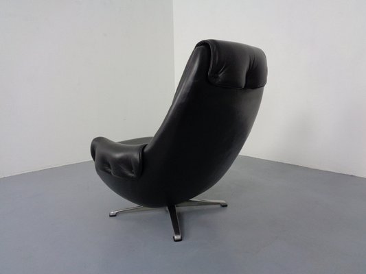 Adjustable Danish Leather Swivel Chair by Gustav Thams, 1960s-RDW-1161252