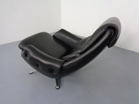 Adjustable Danish Leather Swivel Chair by Gustav Thams, 1960s-RDW-1161252