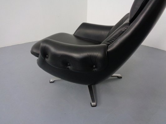 Adjustable Danish Leather Swivel Chair by Gustav Thams, 1960s-RDW-1161252