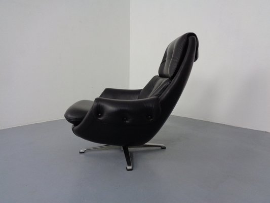 Adjustable Danish Leather Swivel Chair by Gustav Thams, 1960s-RDW-1161252