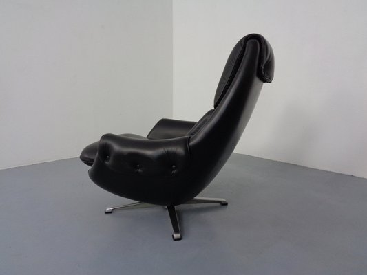 Adjustable Danish Leather Swivel Chair by Gustav Thams, 1960s-RDW-1161252