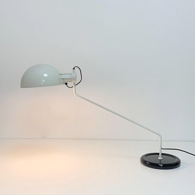 Adjustable Desk Lamp in White and Black from Guzzini, Italy, 1970s-JDR-1126233