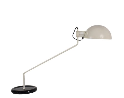 Adjustable Desk Lamp in White and Black from Guzzini, Italy, 1970s-JDR-1126233