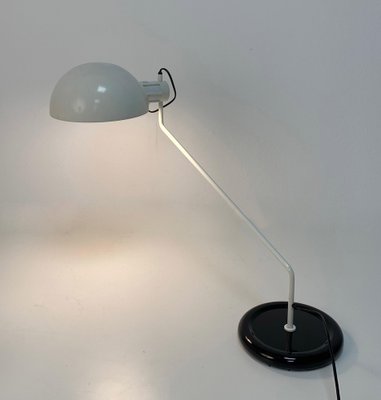 Adjustable Desk Lamp in White and Black from Guzzini, Italy, 1970s-JDR-1126233