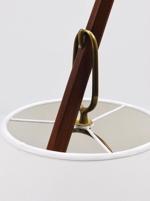 Adjustable Floor Lamp in Brass and Walnut by J. T. Kalmar for Kalmar, 1950s-MWV-1800079