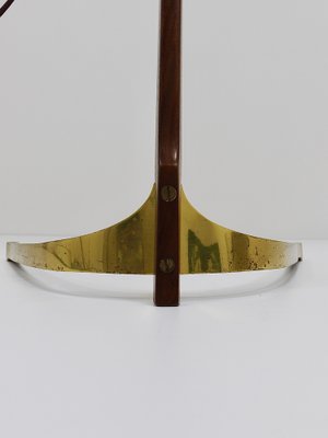 Adjustable Floor Lamp in Brass and Walnut by J. T. Kalmar for Kalmar, 1950s-MWV-1800079