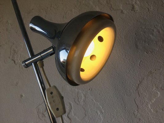 Adjustable Floor Lamp in Chrome and Plated Metal, 1970s-PW-1792442