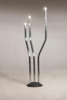 Adjustable Floor Lamp in Chrome and Steel by Reggiani, 1970s-XDW-1812151