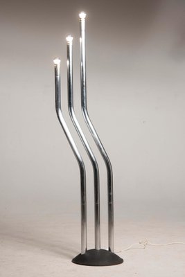 Adjustable Floor Lamp in Chrome and Steel by Reggiani, 1970s-XDW-1812151