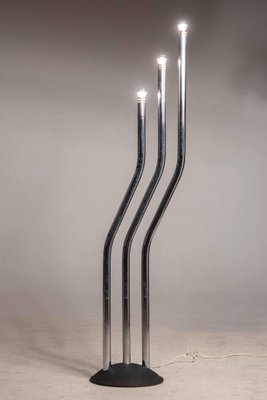 Adjustable Floor Lamp in Chrome and Steel by Reggiani, 1970s-XDW-1812151