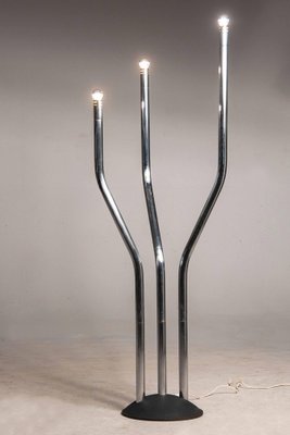 Adjustable Floor Lamp in Chrome and Steel by Reggiani, 1970s-XDW-1812151