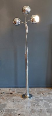 Adjustable Floor Lamp in Chromed Metal from Reggiani, Italy, 1970s-QZZ-1761583