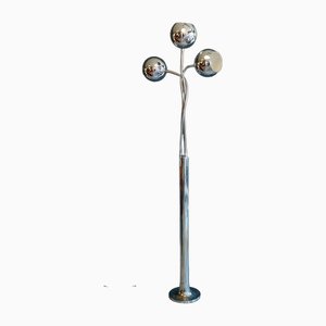 Adjustable Floor Lamp in Chromed Metal from Reggiani, Italy, 1970s-QZZ-1761583