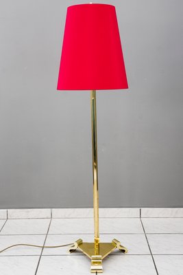 Adjustable Floor Lamp with Fabric Shade, 1950s-SPD-875748