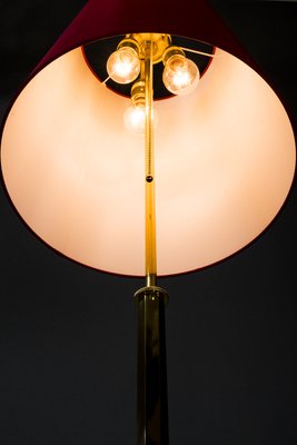 Adjustable Floor Lamp with Fabric Shade, 1950s-SPD-875748