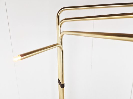 Adjustable Floor Lamps in Brass attributed to Goffredo Reggiani, Italy, 1970s, Set of 2-IRH-1396125