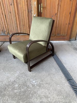 Adjustable Lounge Chairs by Jindřich Halabala, 1930s, Set of 2