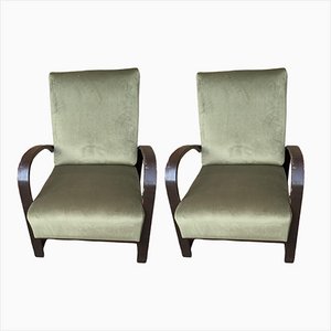 Adjustable Lounge Chairs by Jindřich Halabala, 1930s, Set of 2-OXJ-1290729