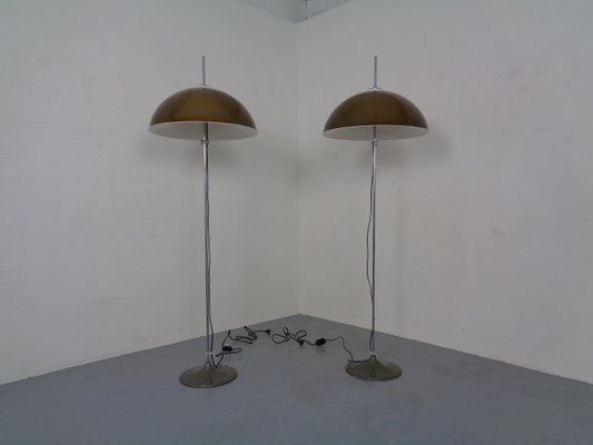 Adjustable Metal and Plastic Floor Lamps from Gepo, 1960s, Set of 2-RDW-902196