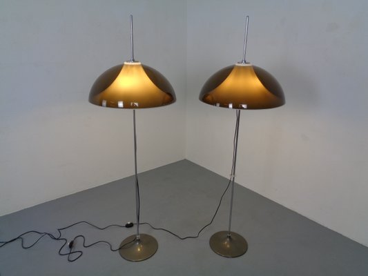 Adjustable Metal and Plastic Floor Lamps from Gepo, 1960s, Set of 2-RDW-902196