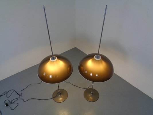 Adjustable Metal and Plastic Floor Lamps from Gepo, 1960s, Set of 2-RDW-902196