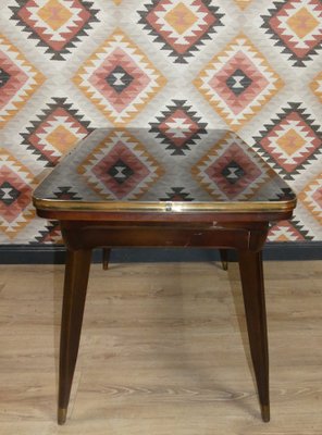 Adjustable Multifunctional Patterned Coffee Table in Glass, 1960s-AFE-1372130