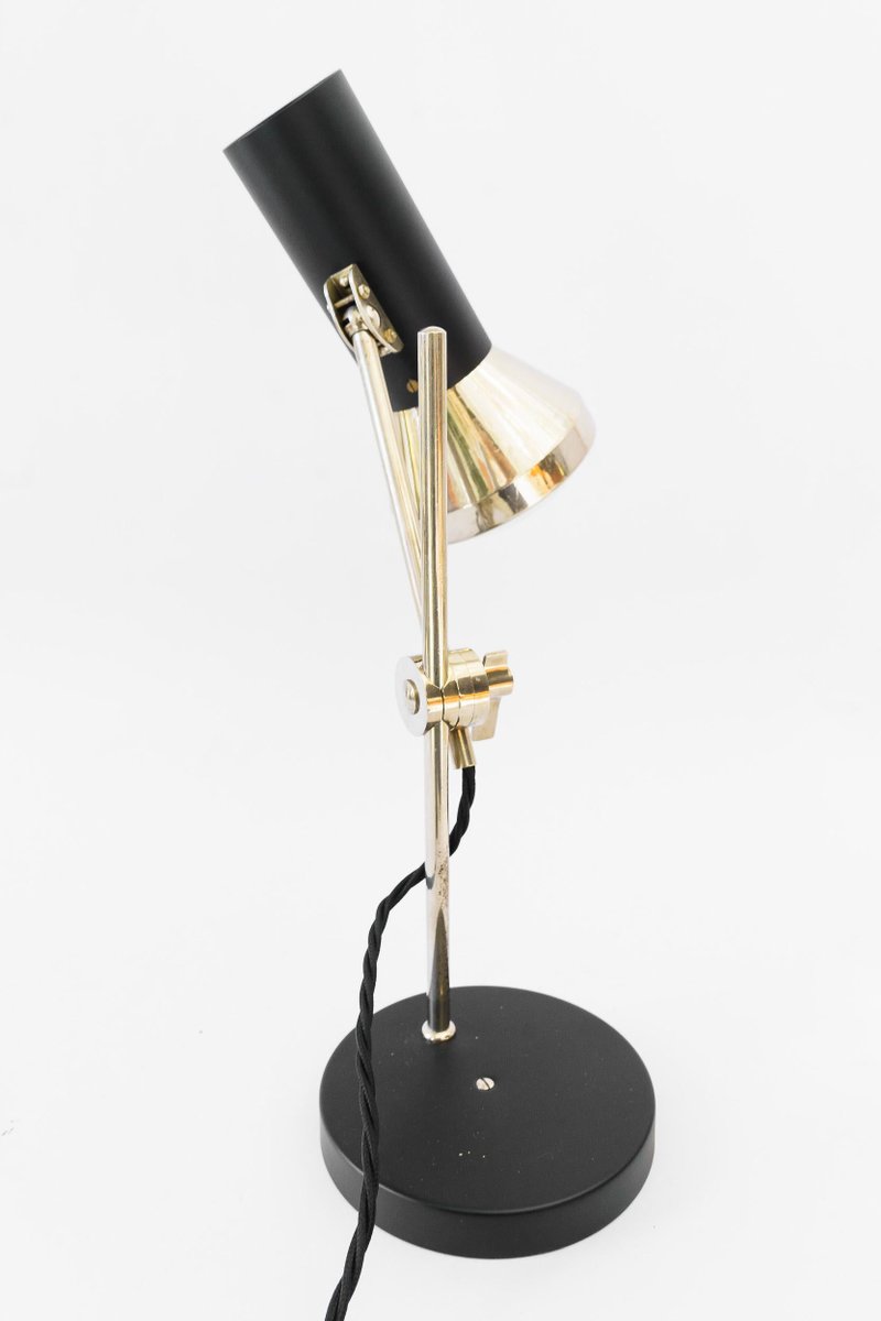 Adjustable Nickel Table Lamp, Vienna, 1960s