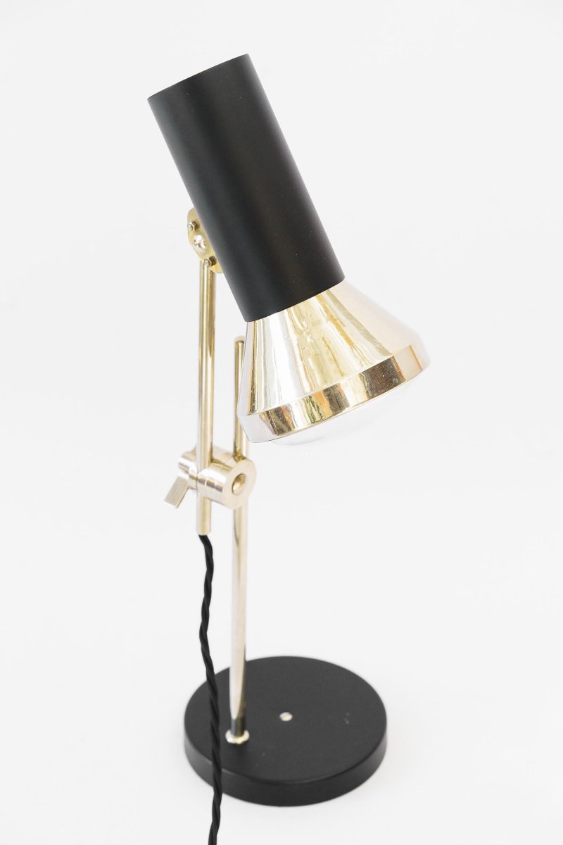 Adjustable Nickel Table Lamp, Vienna, 1960s