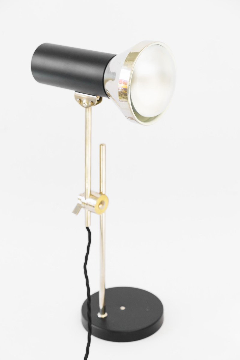 Adjustable Nickel Table Lamp, Vienna, 1960s